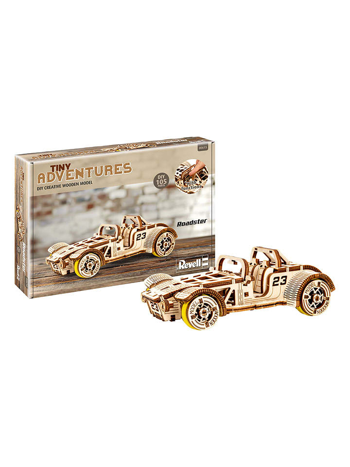 Revell 111-częściowe puzzle 3D "Tiny Adventures - Roadster" - 12+ rozmiar: onesize