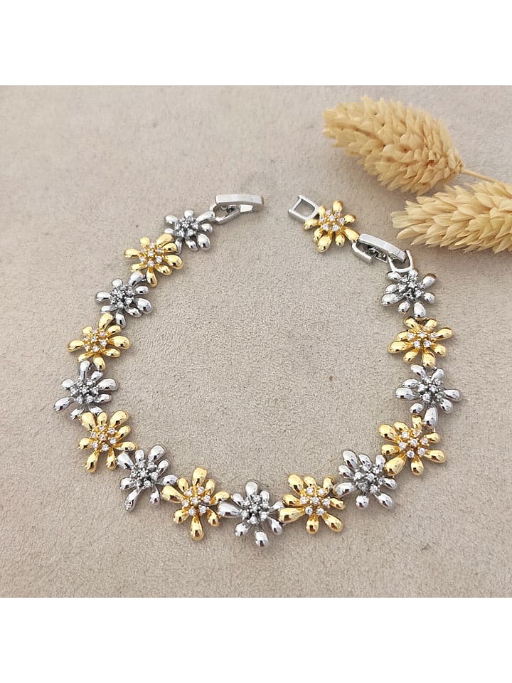 Nakkash Pozłacana bransoletka z cyrkoniami rozmiar: onesize