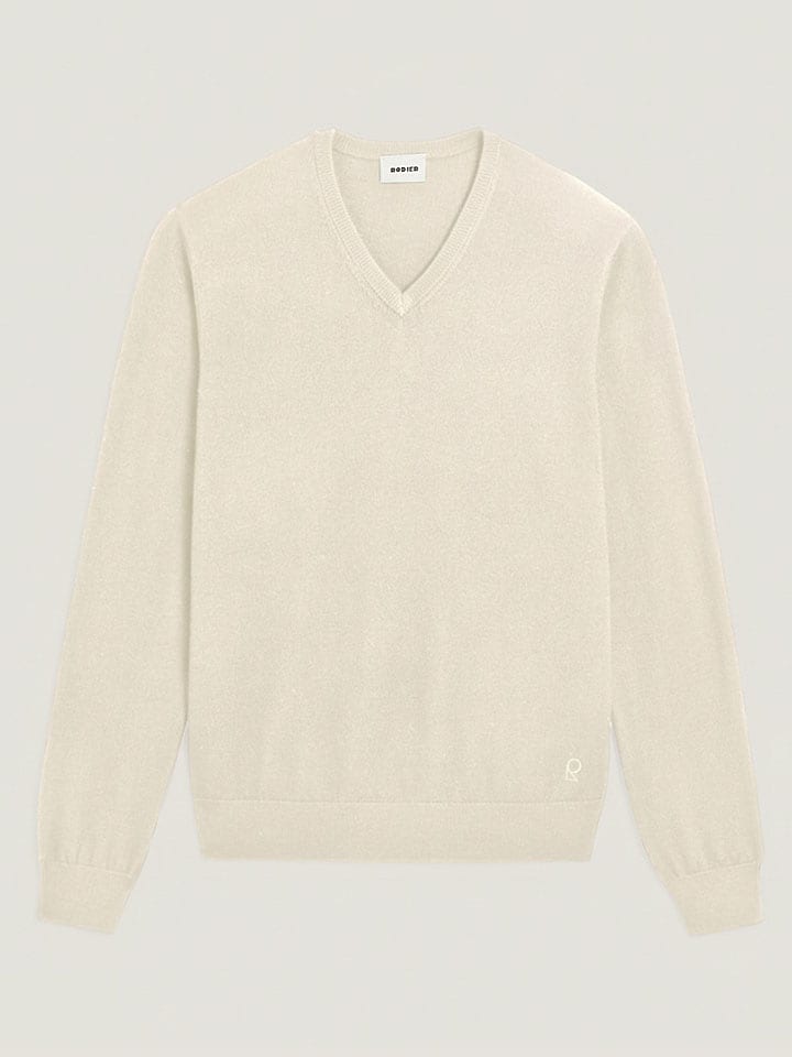 Rodier Wełniany sweter w kolorze kremowym rozmiar: M