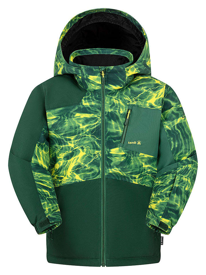 Kamik Kurtka zimowa "Cosmos" w kolorze zielonym rozmiar: 98