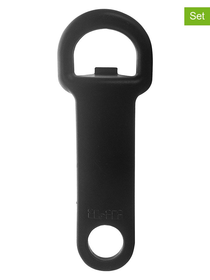 Ibili Otwieracze (2 szt.) w kolorze czarnym do słoików - wys. 14 cm rozmiar: onesize