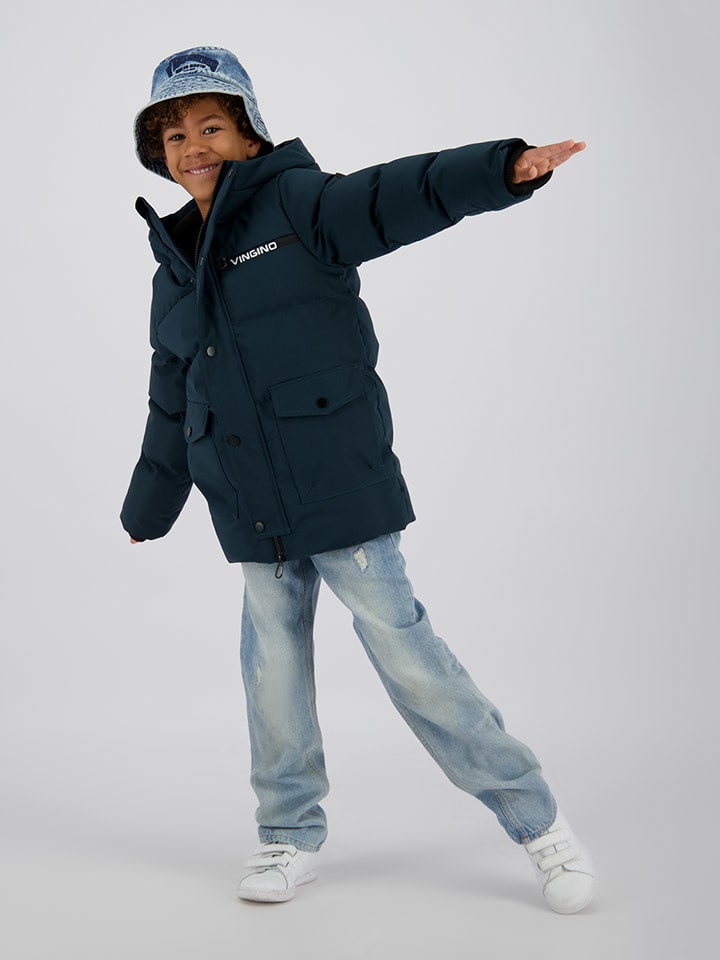 Vingino Kurtka zimowa "Tanner" w kolorze granatowym rozmiar: 128