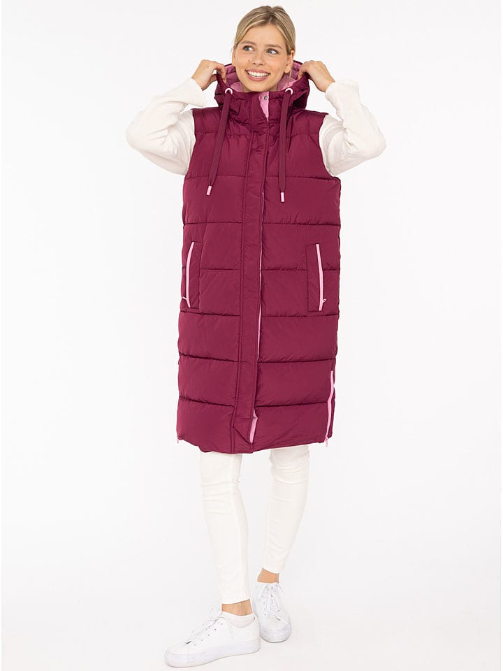 Zwillingsherz Kamizelka pikowana "Smile" w kolorze fioletowym rozmiar: M