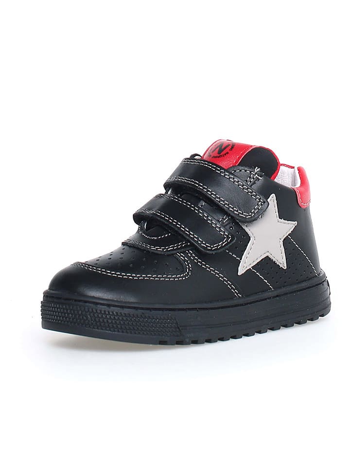 Naturino Skórzane sneakersy "Hess" w kolorze czarnym rozmiar: 25