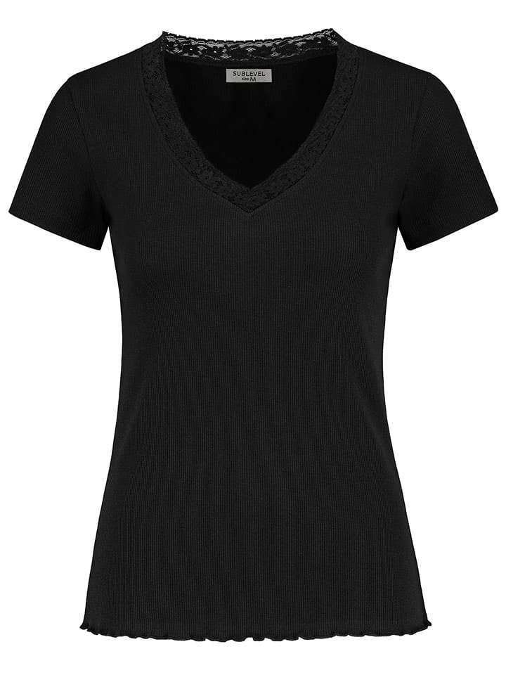 Sublevel Koszulka w kolorze czarnym rozmiar: XS