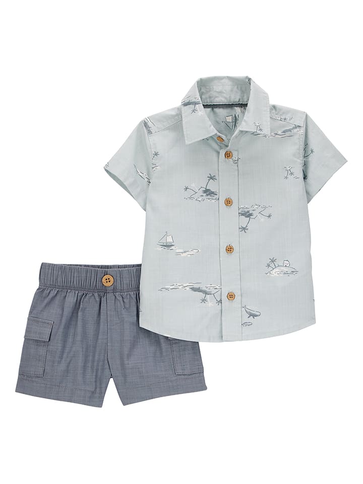 carter's 2-częściowy zestaw w kolorze błękitno-niebieskim rozmiar: 62