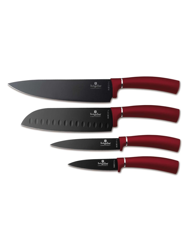 Berlinger Haus 4-częściowy zestaw noży "Metallic Line" w kolorze czerwonym rozmiar: onesize