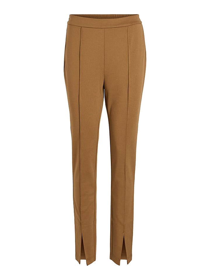 Vila Spodnie w kolorze karmelowym rozmiar: 36