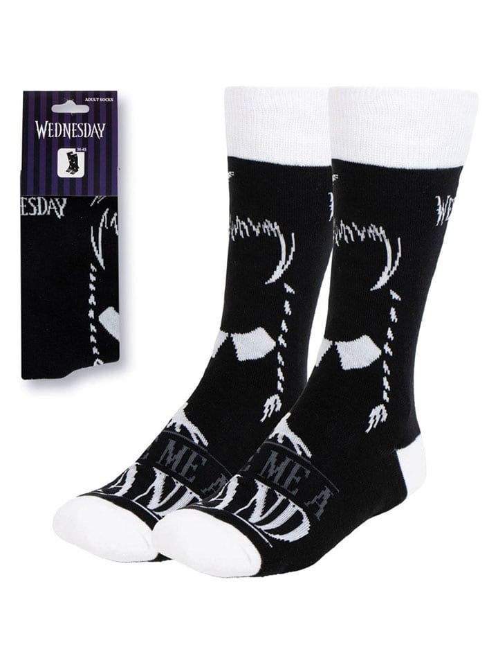 Lucky Socks Skarpety "Wednesday" w kolorze czarno-białym rozmiar: 36-43