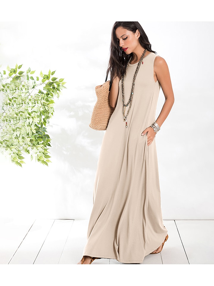 LA Angels Sukienka w kolorze beżowym rozmiar: M