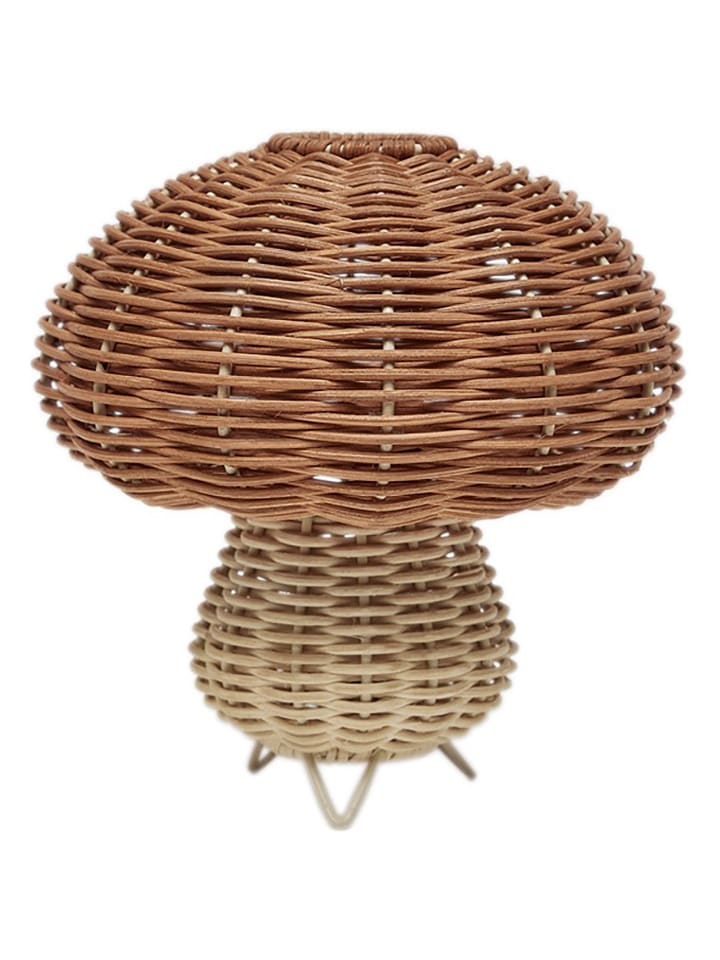 OYOY mini Lampa stołowa LED "Mushroom" w kolorze beżowo-jasnobrązowym - 15 x Ø 15 cm rozmiar: onesize