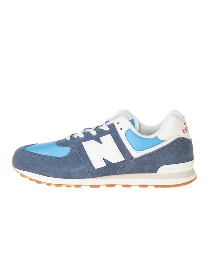 New Balance Skórzane sneakersy "GC754" w kolorze niebieskim rozmiar: 23,5