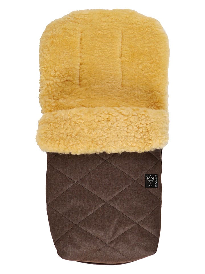 Kaiser Naturfellprodukte Śpiworek wełniany "Natura" w kolorze brązowym - 85 x 45 cm rozmiar: onesize