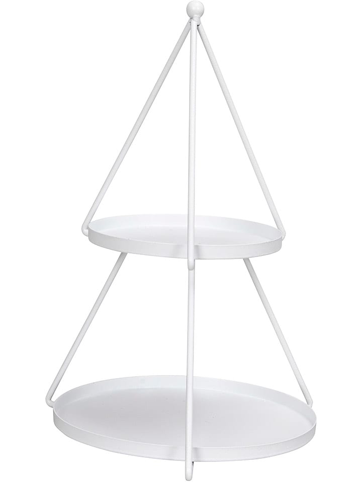 POSIWIO Etażerka "Tree" w kolorze białym - wys. 34 x Ø 23 cm rozmiar: onesize