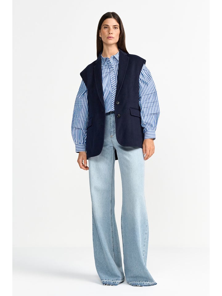 Rich & Royal Bluzka w kolorze niebiesko-białym rozmiar: 34