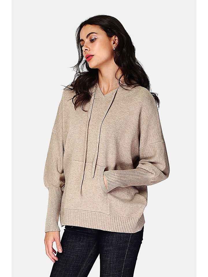 ASSUILI Sweter w kolorze karmelowym rozmiar: 36