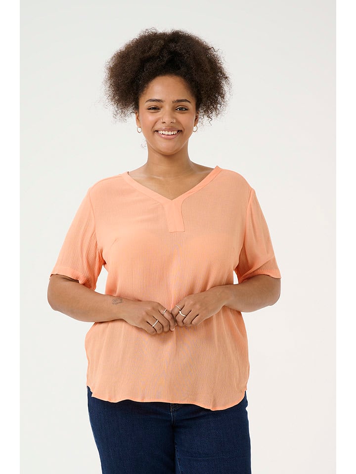 Kaffe Bluzka w kolorze brzoskwiniowym rozmiar: 48