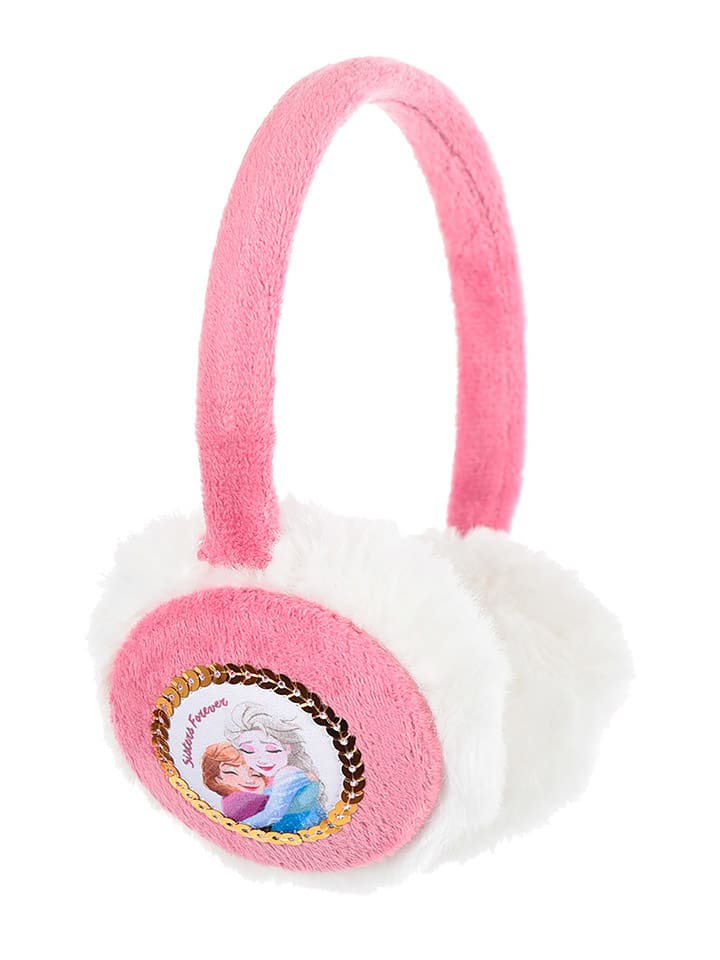 Disney Frozen Nauszniki "Kraina Lodu" w kolorze jasnoróżowo-białym rozmiar: onesize