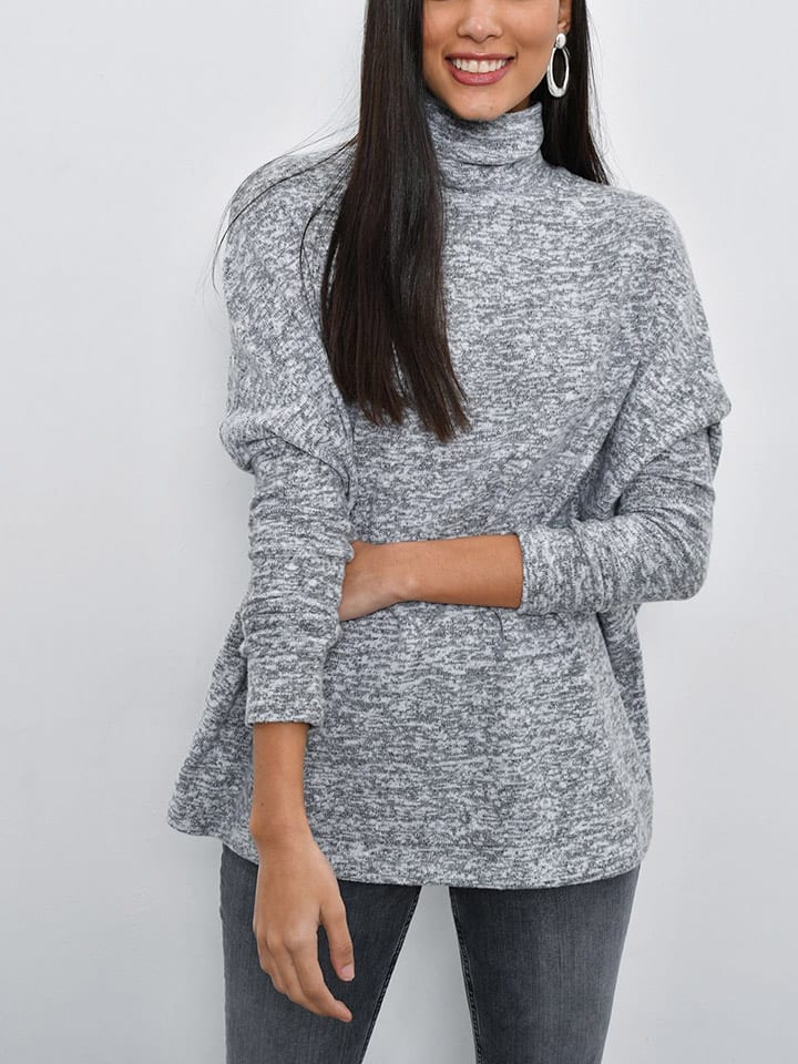 Milan Kiss Bluzka w kolorze szarym rozmiar: M