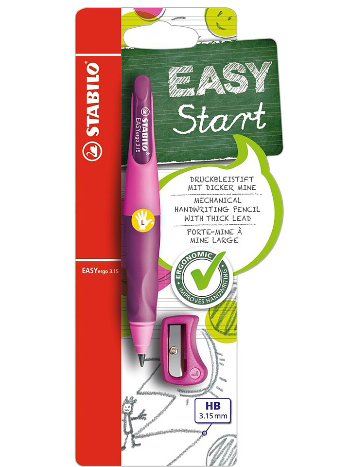STABILO Ołówek automatyczny "EASYergo" w kolorze jasnoróżowo-fioletowym rozmiar: onesize