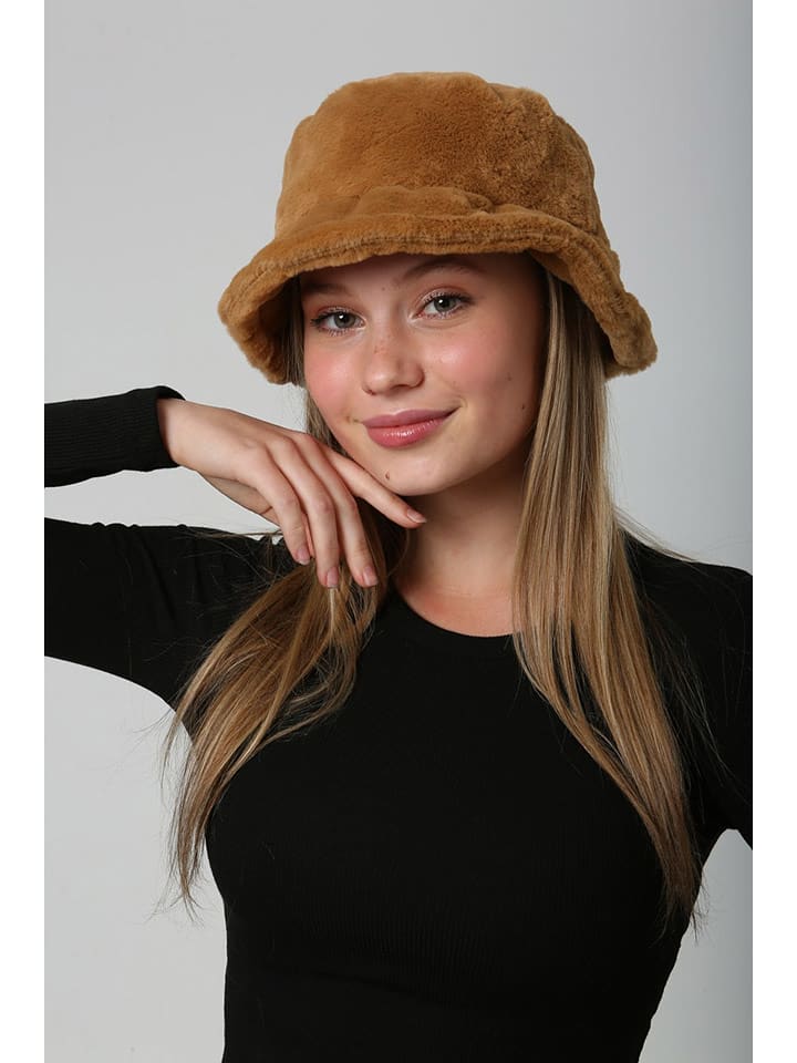 Lucky Bees Kapelusz w kolorze jasnobrązowym rozmiar: onesize