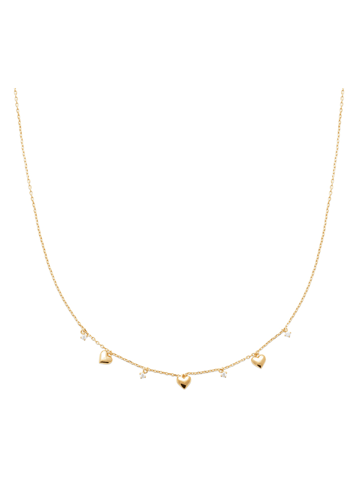 L'Atélier Précieux Pozłacany naszyjnik z elementem ozdobnym - dł. 45 cm rozmiar: onesize