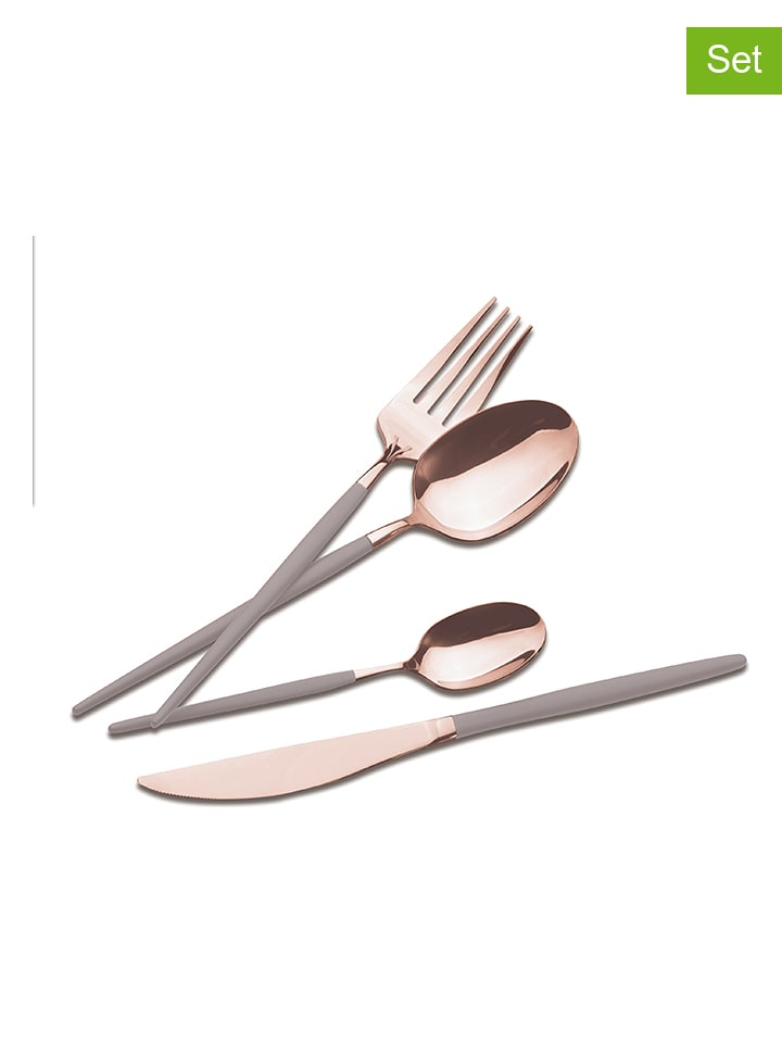 Berlinger Haus 24-częściowy zestaw sztućców w kolorze różowozłotym rozmiar: onesize