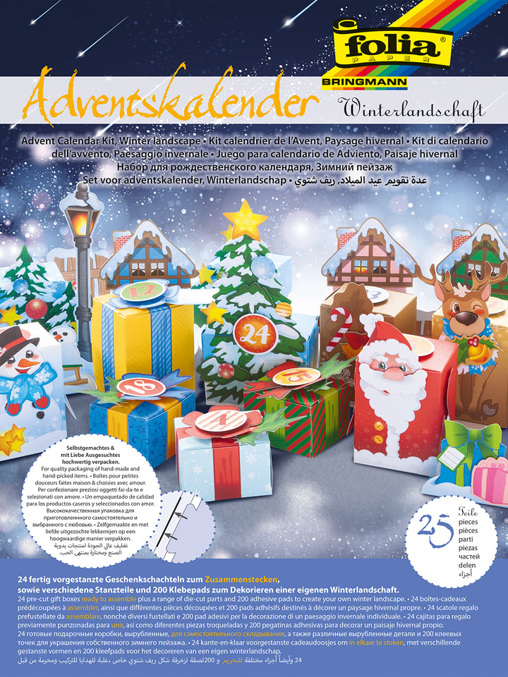 folia PAPER Zestaw do wykonania kalendarza adwentowego rozmiar: onesize