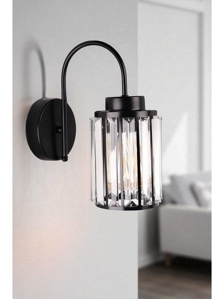 Opviq Lampa ścienna w kolorze czarnym - 24 x 30 x Ø 12 cm rozmiar: onesize