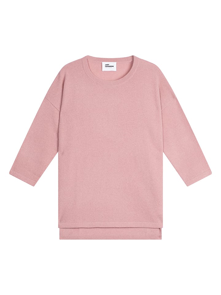 Just Cashmere Kaszmirowy sweter "Clatt" w kolorze jasnoróżowym rozmiar: XL