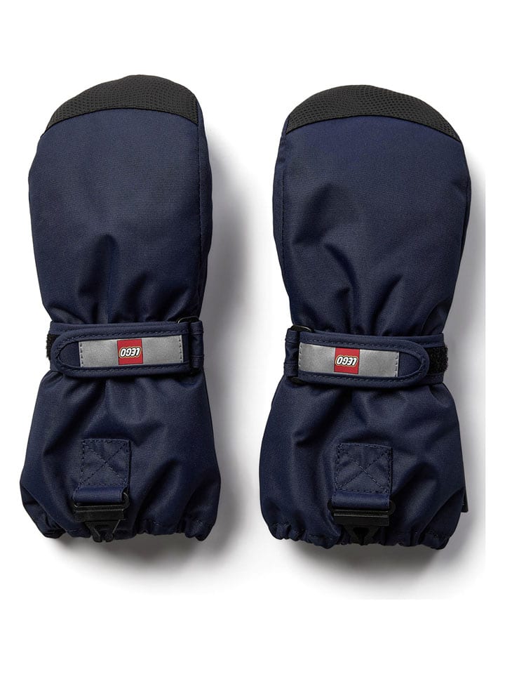 LEGO Rękawiczki narciarskie "Atlin" w kolorze granatowym rozmiar: 134/140