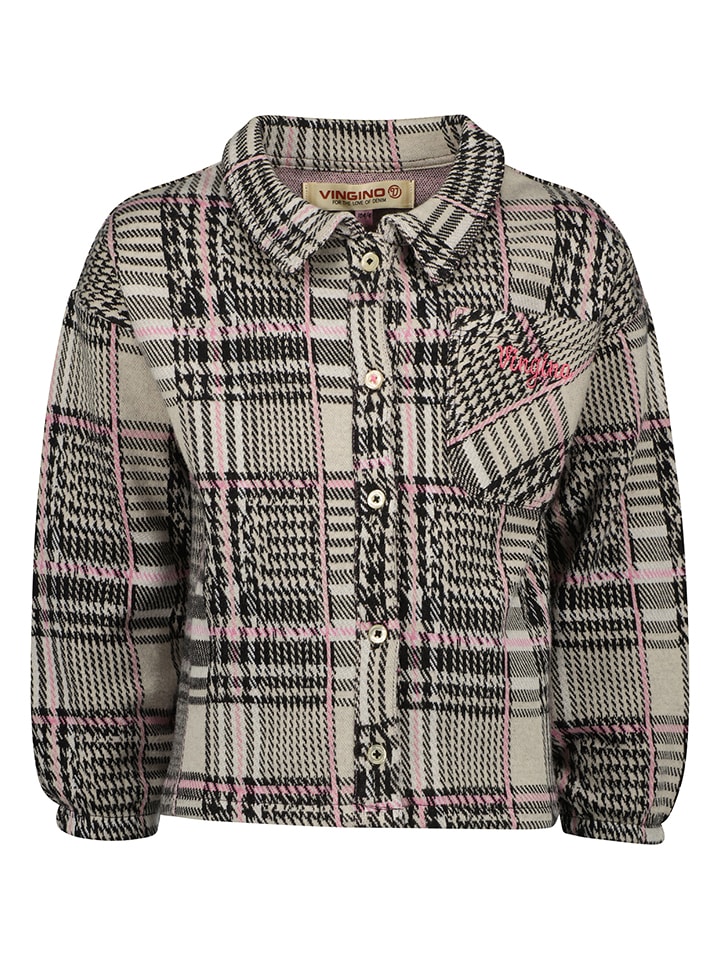 Vingino Bluzka "Lorena" w kolorze beżowo-czarnym rozmiar: 116