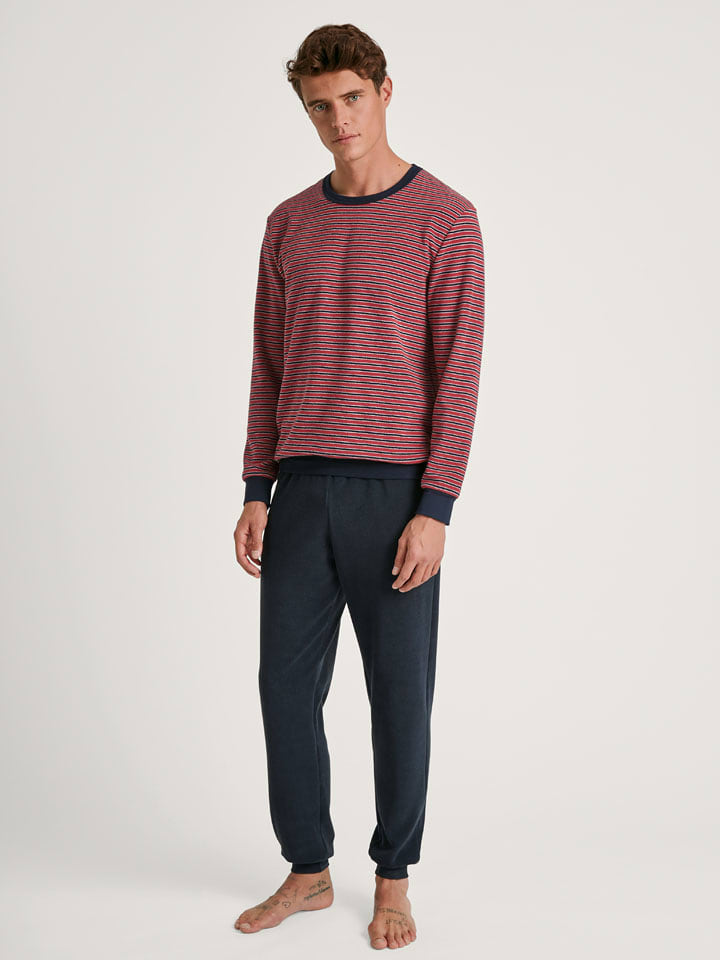 Calida Piżama w kolorze czerwono-granatowym rozmiar: XL