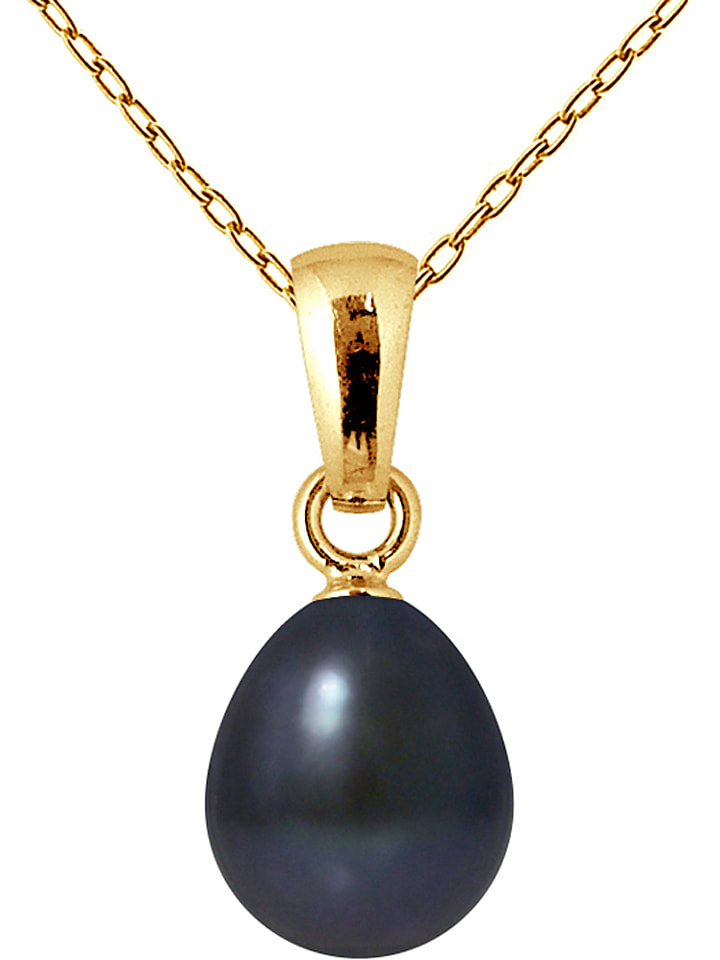 Mitzuko Naszyjnik "Bélière" z perłą w kolorze tahiti - dł. 42 cm rozmiar: onesize