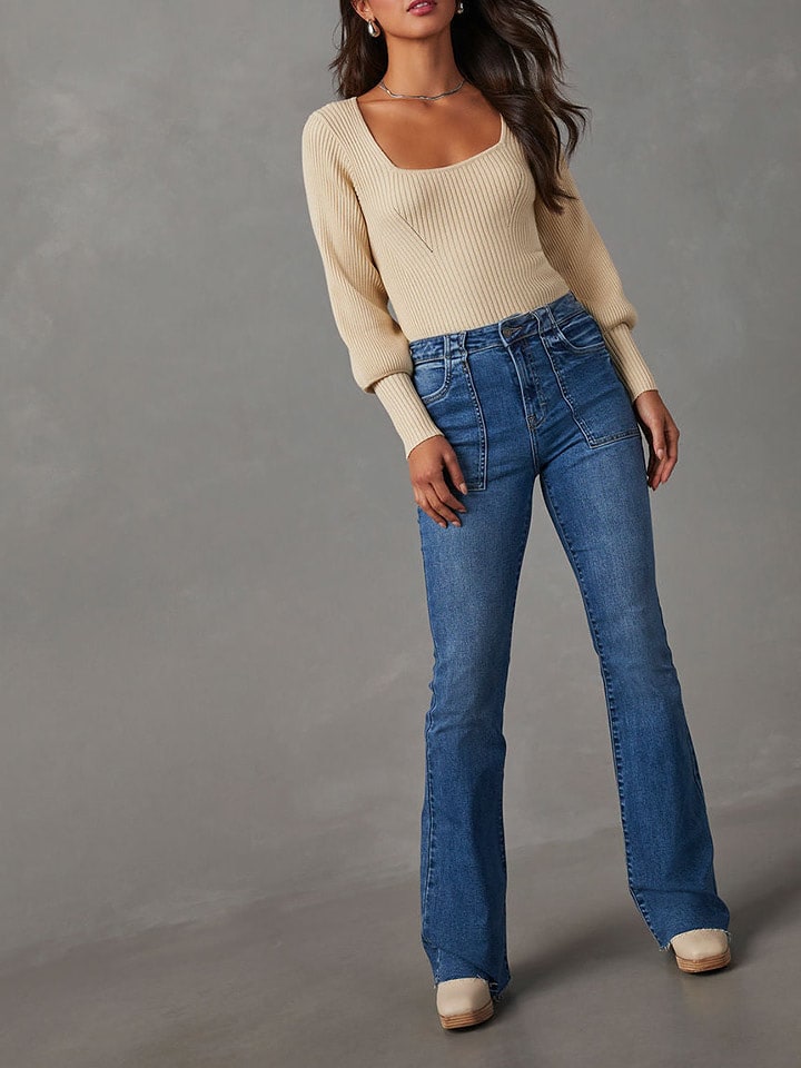 Milan Kiss Sweter w kolorze beżowym rozmiar: S