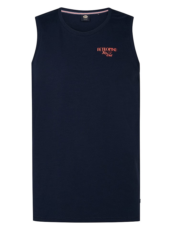 Petrol Industries Top w kolorze granatowym rozmiar: M