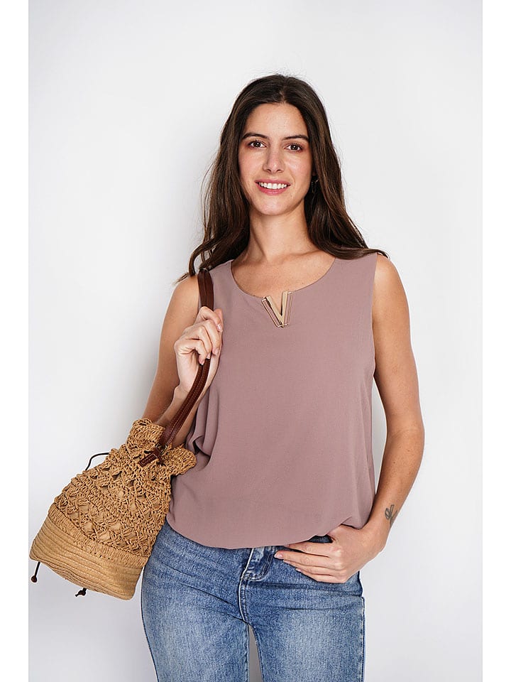 William de Faye Top w kolorze szaroróżowym rozmiar: 40