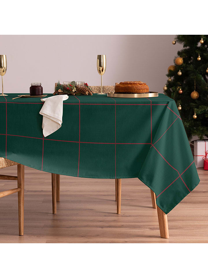 Mint Rugs Obrus "Christmas Windows" w kolorze zielonym rozmiar: 155x200 cm