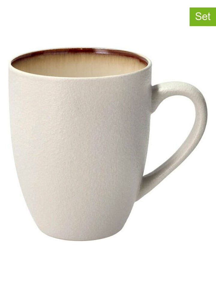 Bitz Kubki (4 szt.) "Gastro" w kolorze kremowo-białym - 300 ml rozmiar: onesize