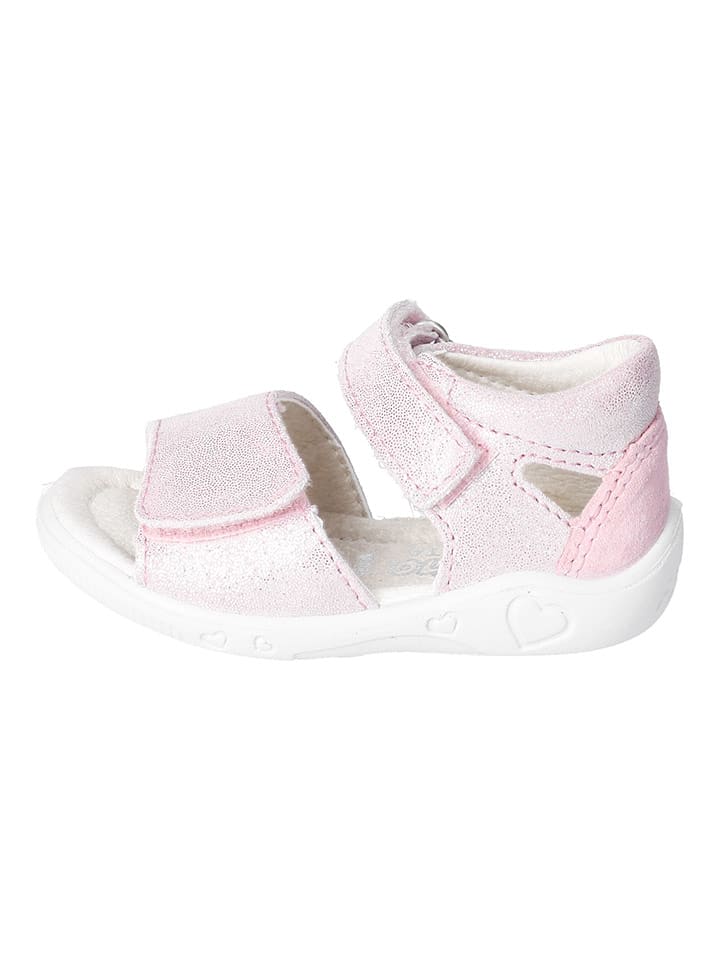 PEPINO Skórzane sandały w kolorze jasnoróżowym rozmiar: 26