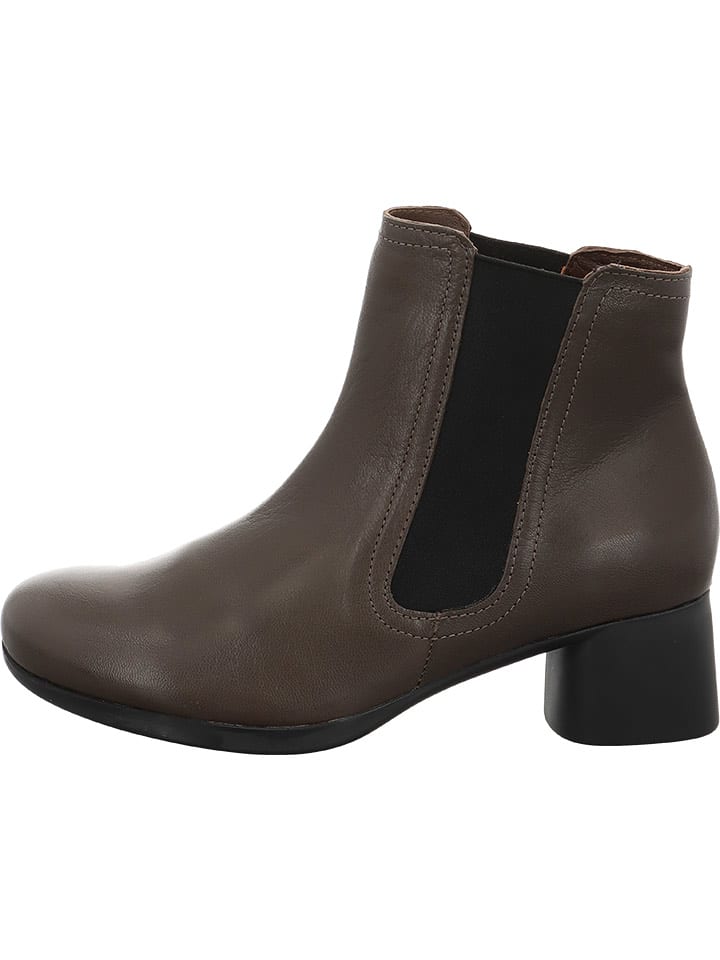 Think! Skórzane botki w kolorze brązowym rozmiar: 41