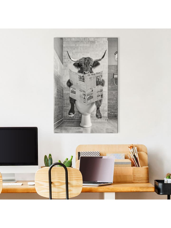 Orangewallz Druk artystyczny ''Highlander Toilet'' rozmiar: 60x90 cm