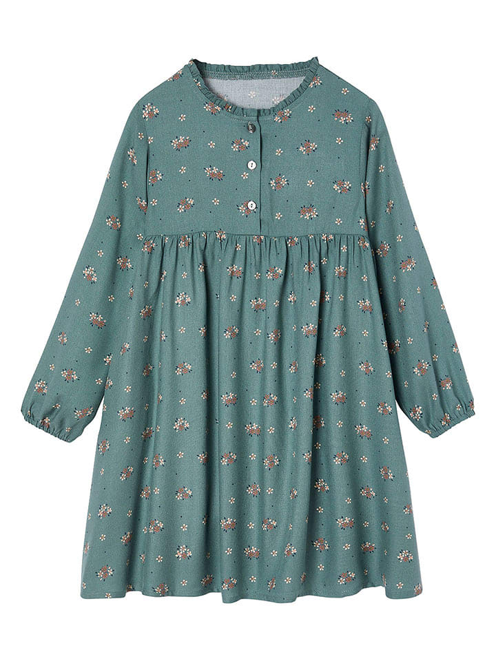 vertbaudet Sukienka w kolorze zielonym rozmiar: 104