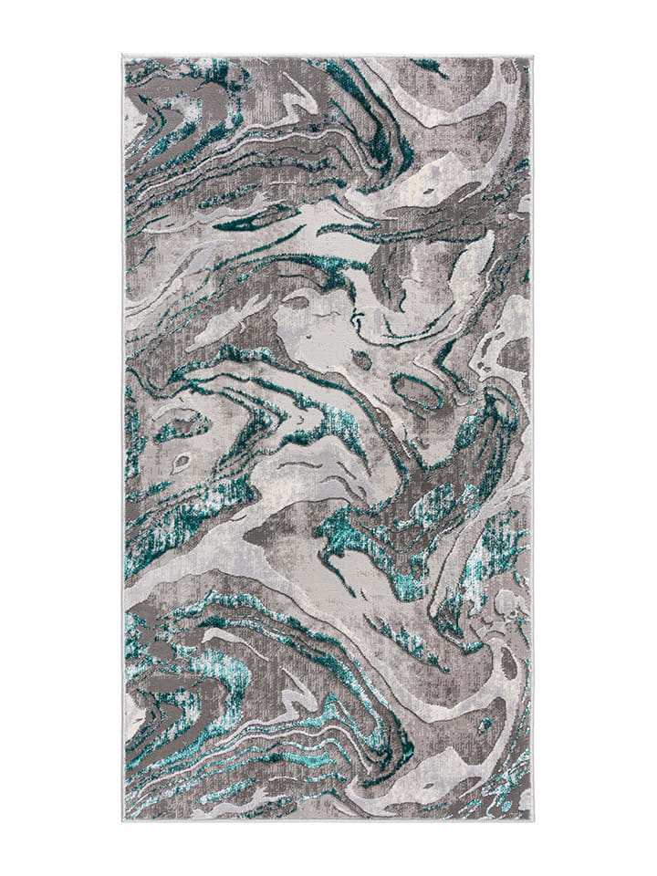 Flair Rugs Dywan w kolorze szaro-biało-niebieskim ze wzorem rozmiar: 80x150 cm