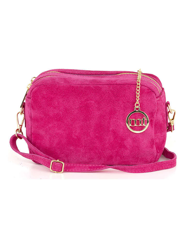 Mia Tomazzi Skórzana torebka w kolorze różowym - 23 x 16 x 11 cm rozmiar: onesize