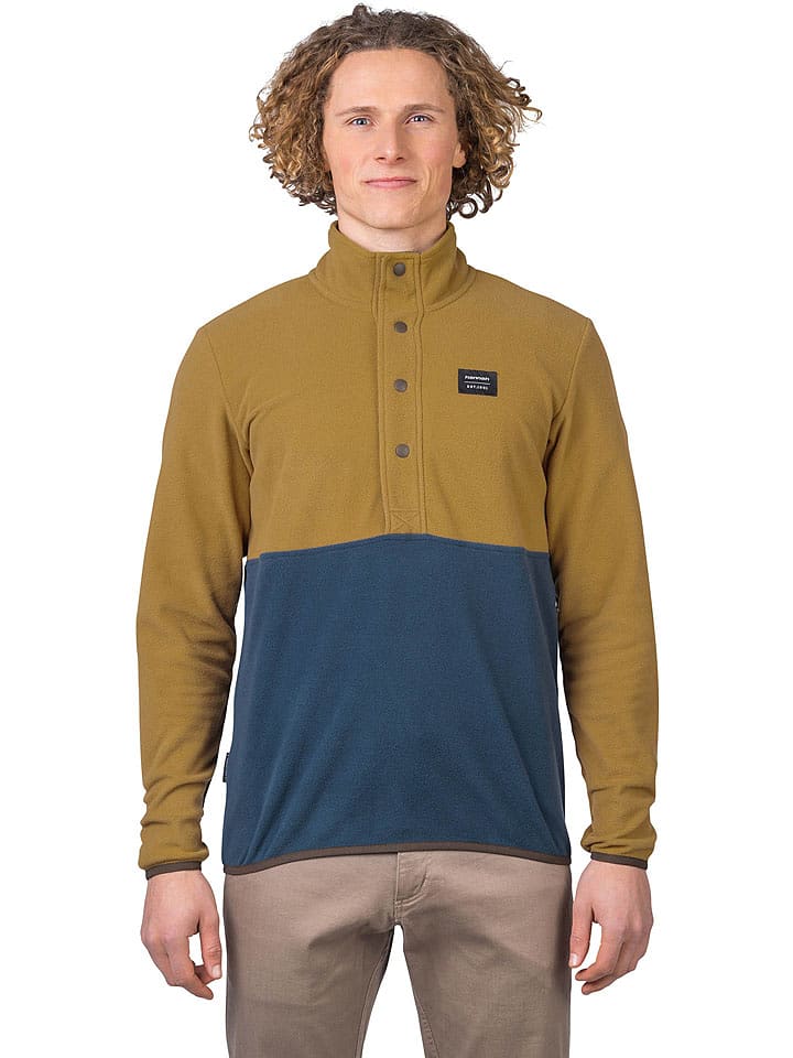 Hannah Bluza polarowa "Mint" w kolorze musztardowo-niebieskim rozmiar: L