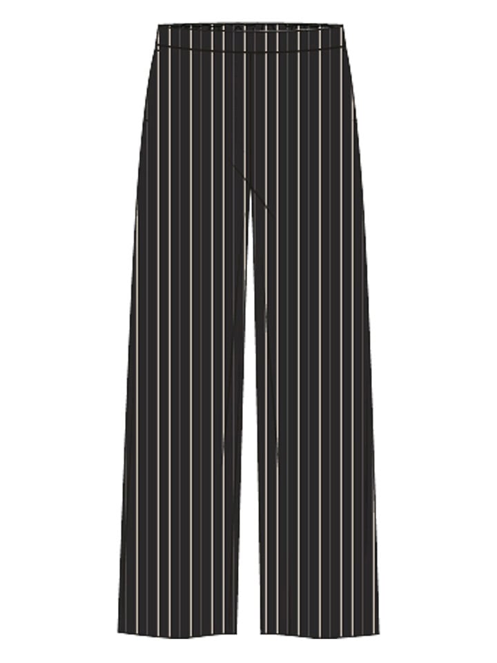 MOSS COPENHAGEN Spodnie "Mikelle Joanita" w kolorze czarno-kremowym rozmiar: XS