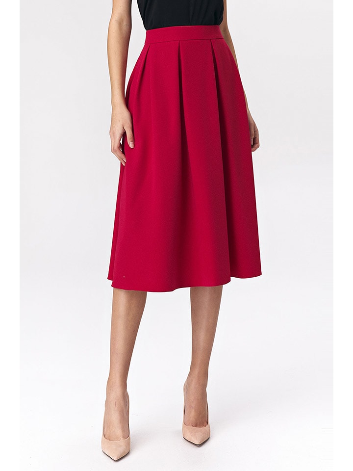 Nife Spódnica w kolorze czerwonym rozmiar: 40