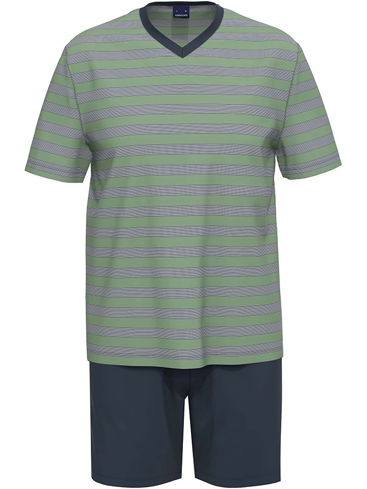 Ammann Piżama w kolorze granatowo-zielonym rozmiar: 54