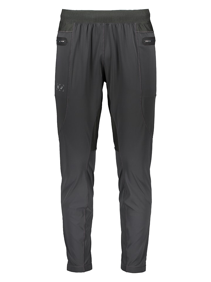 asics Spodnie hybrydowe w kolorze antracytowym do biegania rozmiar: M